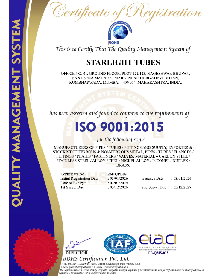 ISO Certificate